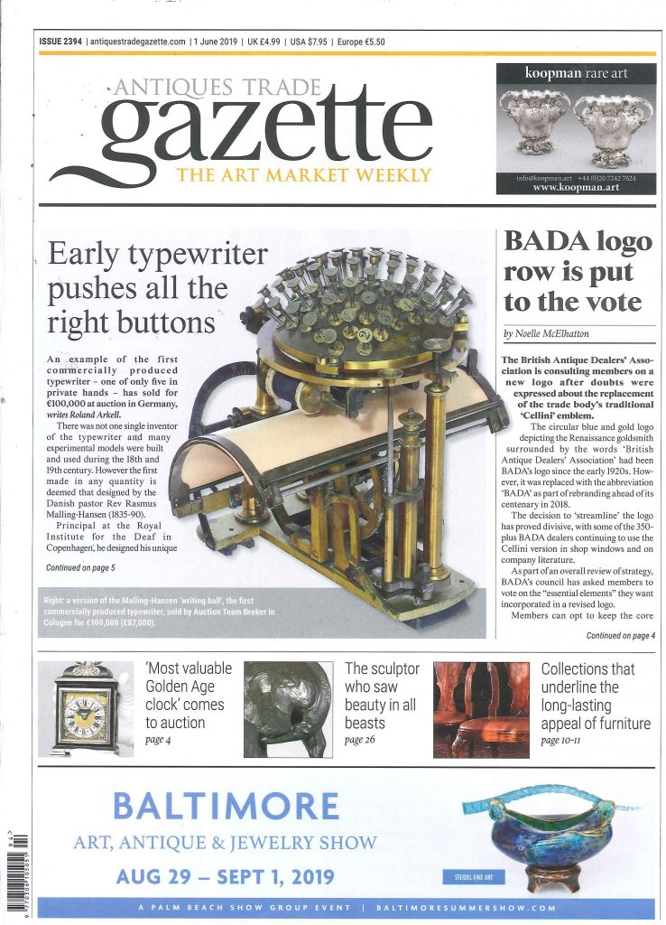 Antiques Trade Gazette - June 1, 2019