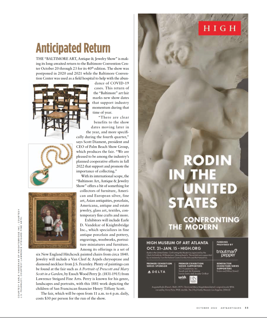 Art & Antiques Magazine: Oct 2022 Issue